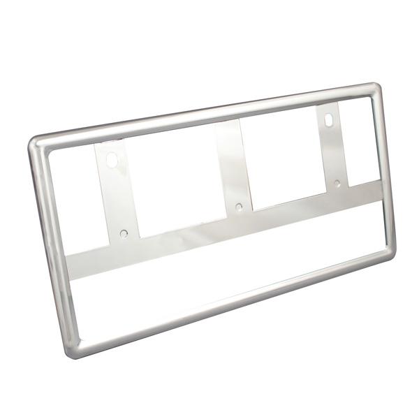 【P最大17倍 3/20-21限定】ナンバープレートフレーム REFINED FRAME メッキ ナ...