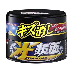 光鏡面WAX ダーク＆ブラック車用 ワックス WAX 200g キズ消し 拭き取り不要 W197 ソフト99 scratch_clear_wax｜hotroadtirechains