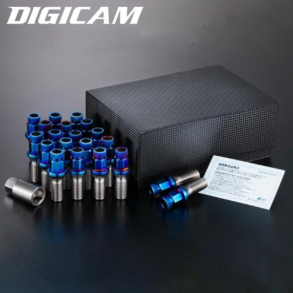 デジキャン ケースペック DIGICAM 7角チタンレーシングボルト(ローレット加工) 20個 M1...