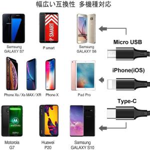 充電ケーブル 3in1 iPhone 充電ケー...の詳細画像3