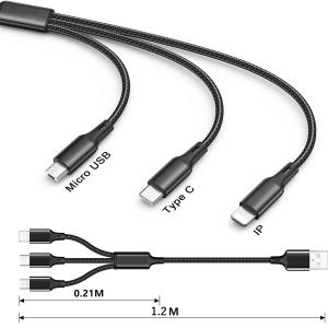 充電ケーブル 3in1 iPhone 充電ケー...の詳細画像5