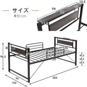 シングルベッド 大人用 ベッドフレーム 子供ベ...の詳細画像1
