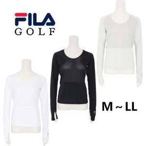 FILA フィラ ＵＶカット・接触冷感・ 吸水速乾 Ｕネック メッシュ切替インナー ネックメッシュインナー ゴルフインナー レディース M〜LLサイズ