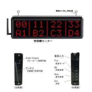 飲食店 ワイヤレスチャイム 8番号表示 チャイ...の詳細画像1