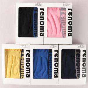 メンズ ブランド ボクサーパンツ アンダー renoma PARIS レノマ M L