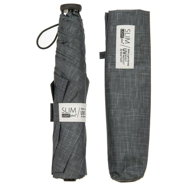 晴雨兼用 軽量折りたたみ傘 デニム調 カーボンミニ傘 UVカット100％ 遮光 遮熱 UPF50＋ ...