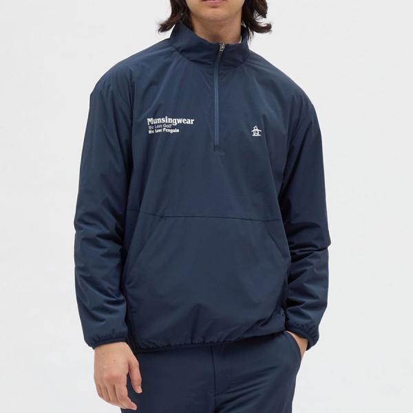 マンシングウェア ブルゾン MG5FJK50M メンズ HEAT NAVI はっ水 起毛裏地 ハーフ...