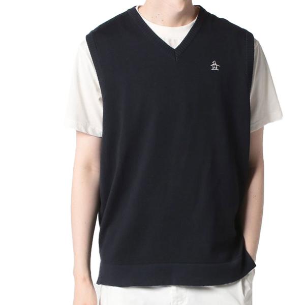35%OFF セール マンシングウェア munsingwear メンズ ベスト ゴルフウエア Vネッ...
