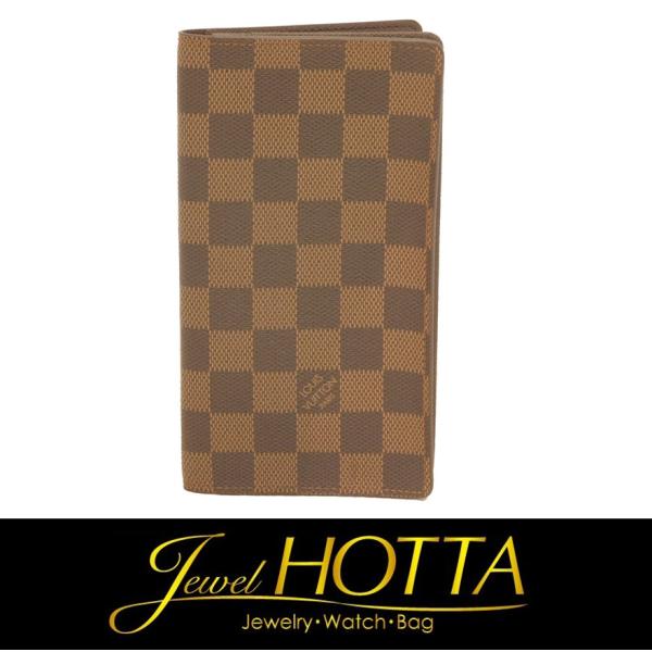 【美品-SAランク‐】 ルイ・ヴィトン 長財布 ダミエ  ポルトカルト クレディ 円 M60825 ...