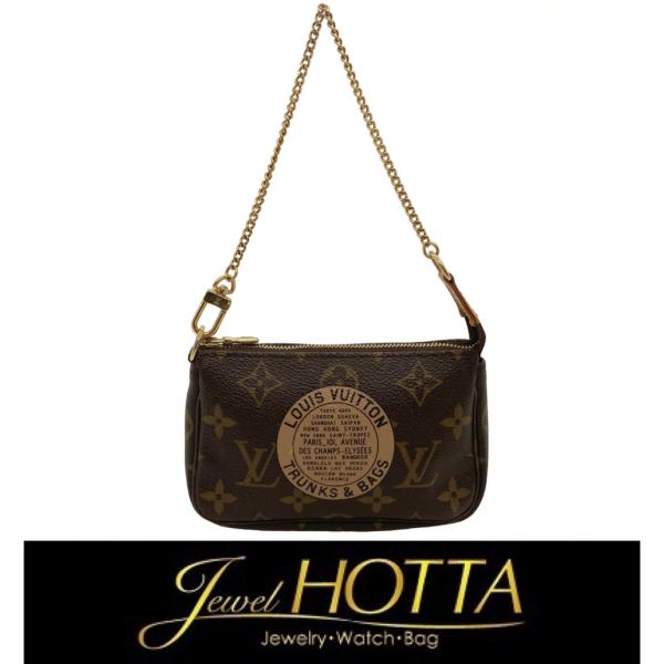 【ABランク】LOUIS VUITTON ルイヴィトン モノグラム ミニポシェットアクセソワール T...
