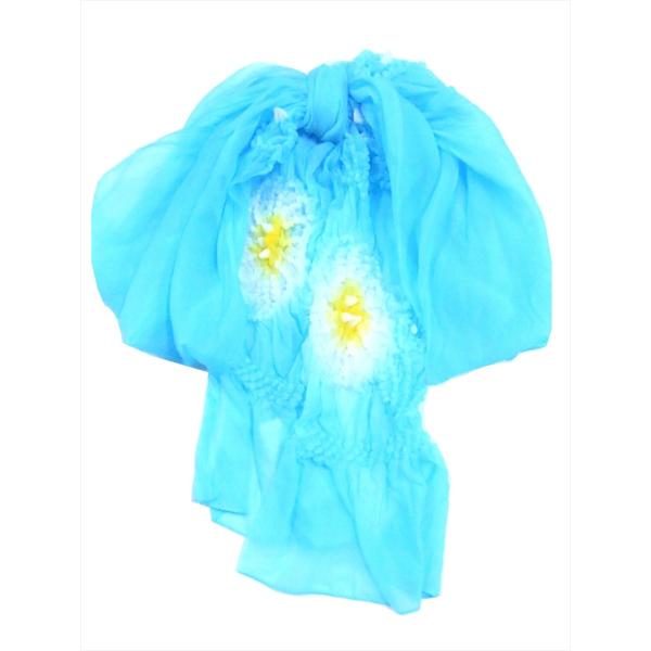 こども帯 No.49 ブルー地 黄絞り 2.8m