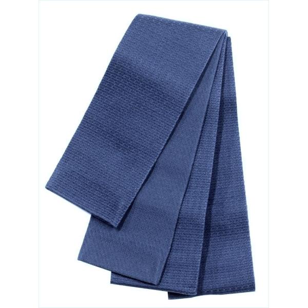 角帯　No.130  紺鼠地・微塵格子柄