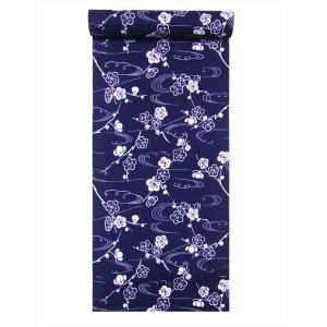 浴衣 生地 反物 布 綿100％ 白地に紺 長50cm単位 和柄 未仕立て 布地