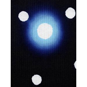 浴衣 反物 NO.183 濃紺地・ドット柄・源氏物語の詳細画像3