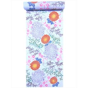 新柄 岡重謹製 浴衣反物/金魚女物 生地 原反 注染 本染め 両耳 本耳