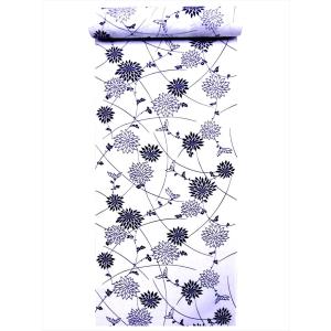 白地に黒花柄★浴衣反物☆花柳流 2025年最新】花柳流 浴衣の人気アイテム - メルカリ