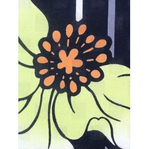 浴衣 反物 NO.35 黒地・ヒナゲシ柄・Vi...の詳細画像3