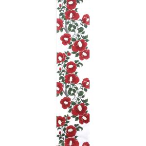 浴衣反物 No.369・ツバキ柄・うすクリーム...の詳細画像1