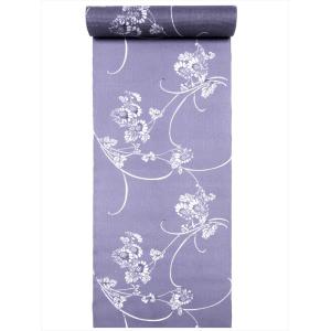 夏きもの 両面 反物 綿 無形文化財長板藍染 初山一之助 三勝染 紅葉