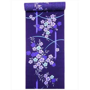 浴衣 花柳流 反物 染め 踊り リサイクル 高級反物 着物 綿 夏きもの