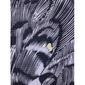 メンズ 浴衣 反物 No.570 黒地・羽根柄...の詳細画像4