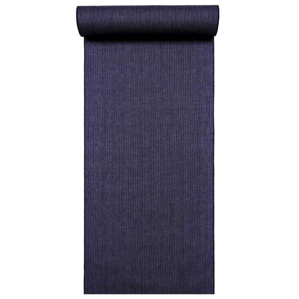 浴衣 反物 No.612  黒地・刺し子柄