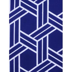 男物 浴衣 反物 No.641 紺地・籠目柄の詳細画像3