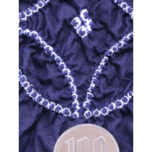 メンズ 絞り浴衣反物 No.915 七宝・菱柄...の詳細画像4