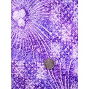 絞り浴衣反物 No.1006 花火・市松柄・うす紫地の詳細画像3