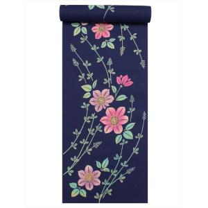 平和屋着物＊夏物　浴衣　反物　着尺　ふるさとの花　萩間道　そごう百貨店扱い　綿　逸品　未使用　DAAW7538zzz 平和屋着物∴夏物 浴衣 反物 着尺 KENZO 高田賢三 魚 綿 逸品 未使用
