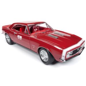 1002台限定モデルミニカー 人気 1 18 Autoworld 1967 シボレー カマロ アメ車 予約商品 限定品 ミニカー Hotrod 赤 テストカー