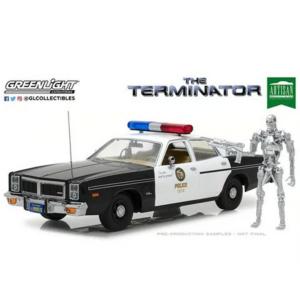 ミニカー　ターミネーターのフィギュア付　1/18　GREENLIGHT　T800ターミネーターフィギュア付き　1977　ダッジ・モナコパトカー アメ車　限定品　予約商品