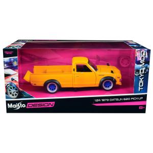 ミニカー 1/24 maisto 1973 ダットサン トラック 赤色 Datsun 620