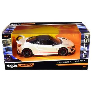 ミニカー　1/24　maisto　2018　ホンダ　アキュラ　NSX　白/カーボンルーフ　2018 Acura NSX　　予約商品