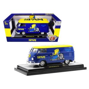 ミニカー　1/24　M2　VW　ワーゲンバス 　SPAM　デリバリーバン　青/黄色　　　予約商品　　ワーゲンバス ミニカー｜hottoys-c2