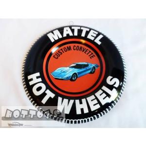 アメリカンプレート　ブリキ看板　HotWheels　ホットウィール　復刻版　コルベット　ミニカー　シ...