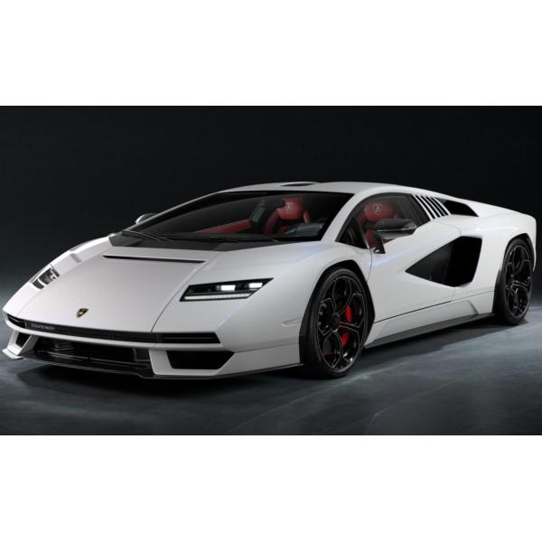 ミニカー　1/18　maisto　2021　ランボルギーニ カウンタック　LP800-4　白色　限定...