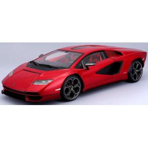 ミニカー　1/18　maisto　2021　ランボルギーニ カウンタック　LP800-4　赤色　限定...