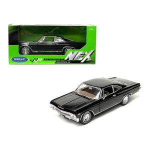 ミニカー 1/24 WELLY 1965 シボレー インパラ ローライダー SS396 黒色