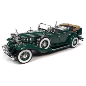 ミニカー　1/18　1932　キャデラック　フェートン　コンバーチブル　グリーン色　AUTOWORLD　 1932 Cadillac V16 Phaeton  予約商品｜hottoys-c2