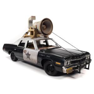 遂に1/18サイズで登場です、大型拡声器付  ミニカー　1/18　映画「ブルースブラザーズ」パトカー　1974　ダッジ・モナコ　パトカー　ブルースモービル 予約商品