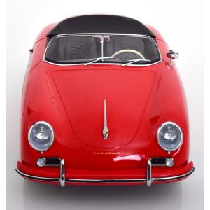 ミニカー 1/24 ポルシェ 356A スピードスター 赤色（幌トップ付