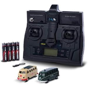 超精密ラジコン　1/87　CARSON　ラジコン　ワーゲンバス　2台セット（パトカー+救急車）　予約...