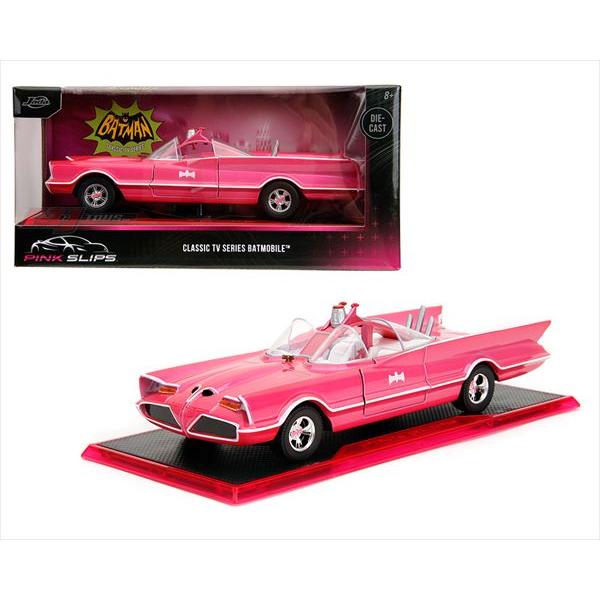 ミニカー　1/24　特別限定ピンク色　1966年　バットマン　TVシリーズ　バットモービル　Jada...