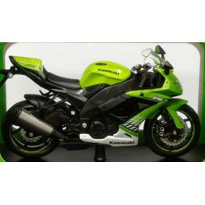 ミニカー 1/12 カワサキ　ニンジャ　ZX-10R　バイク　グリーン色　Kawasaki Ninj...