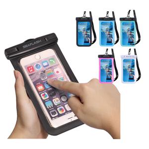 スマホ用 防水ケース iPhoneX iPhone8 iPhone7 など対応 海水浴 潜水 お風呂 温泉 水泳 砂浜 水遊び 水中撮影 タッチ可能 iPhone Android 6インチ以下全機種対応