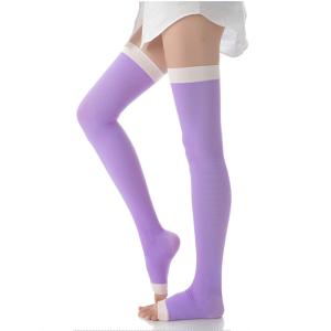 加圧ソックス 寝ながら 美脚 着圧 二のハイソックス ふくらはぎ 引き締め サポーター むくみ解消 ロング 靴下 おやすみ用 リラックス レディース