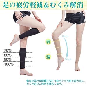 ふくらはぎサポーター 着圧ソックス 美脚 むく...の詳細画像5