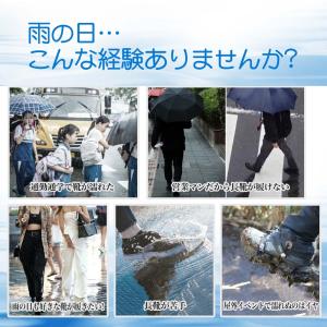 レインシューズカバー 防水 ショート 滑らない...の詳細画像2