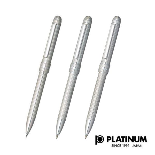 PLATINUM プラチナ プラチナ万年筆 多機能筆記具 ダブル3 アクション スターリングシルバー...